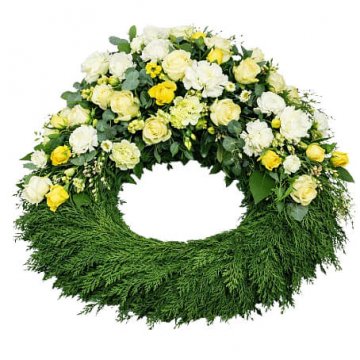 Floristen skapar - Begravningskrans