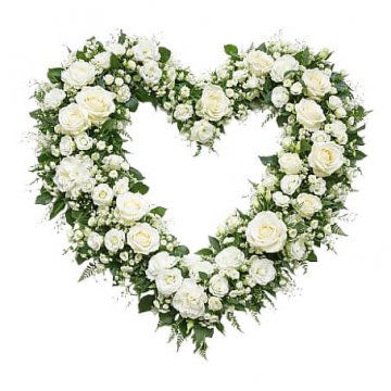 Floristen skapar - Begravningshjärta