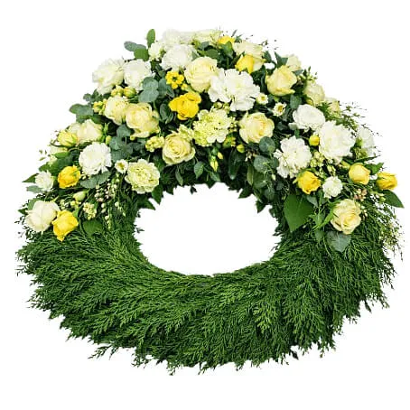 Floristen skapar - Begravningskrans