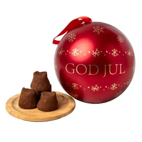 Julkula Metall Röd - Pepparkakstryfflar