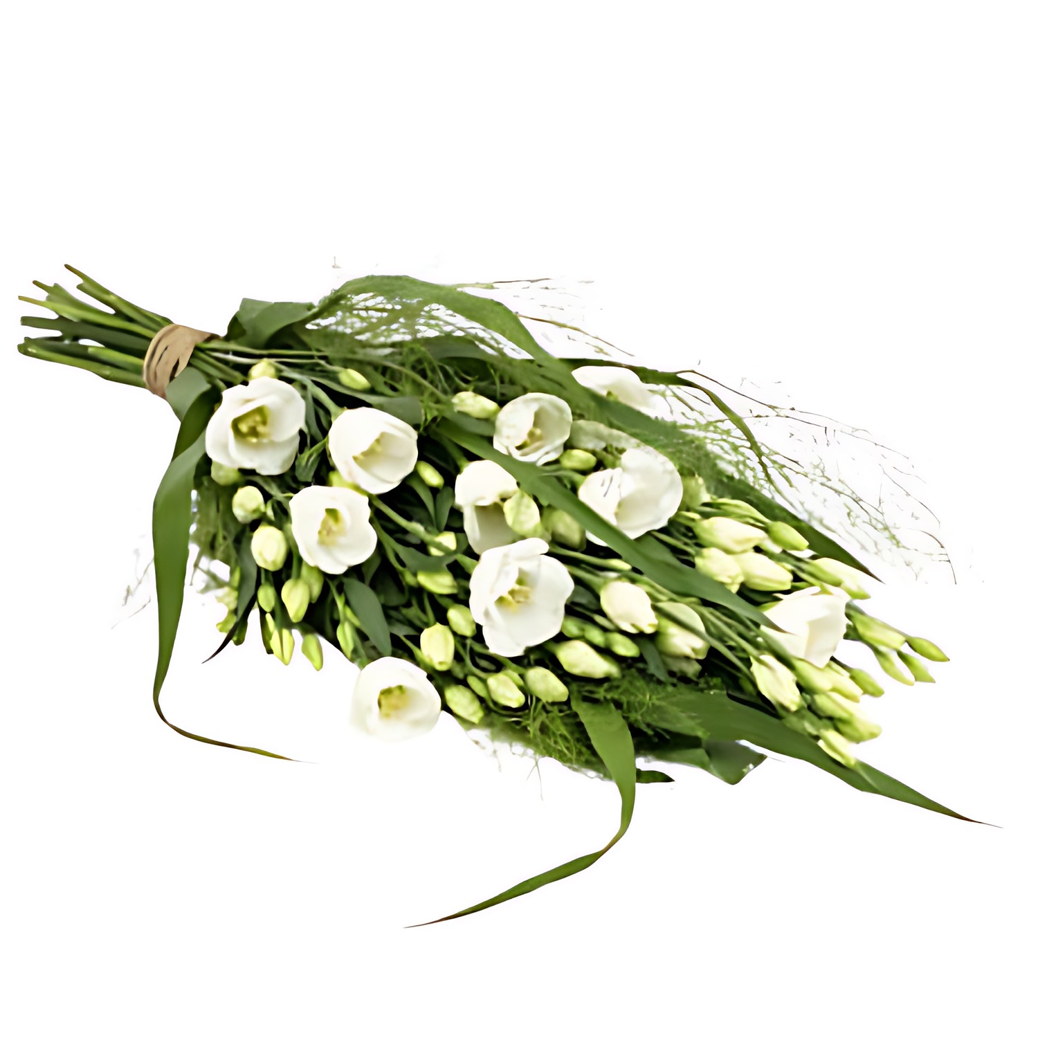 The florist creates - Funeral bouquet