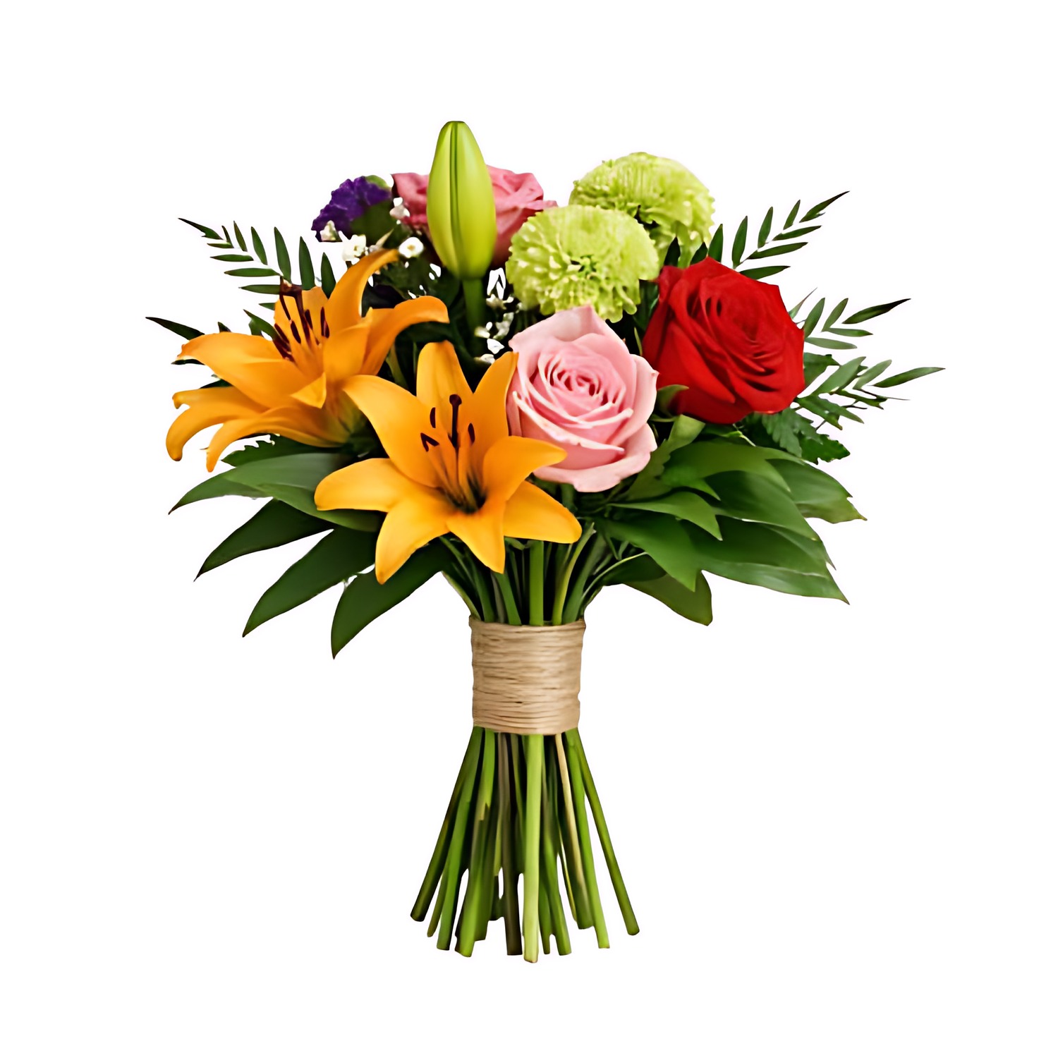 The florist creates a bouquet - Celebration