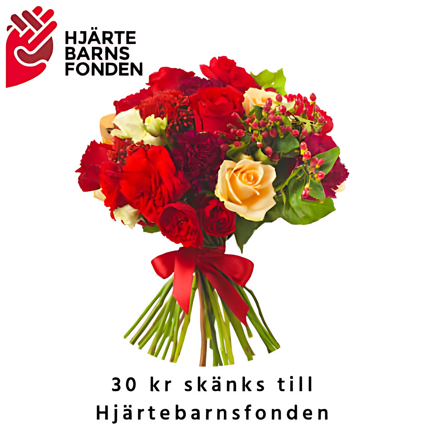Blombukett - Hjärtebarnsfonden